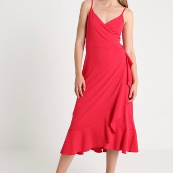 Banana Republic Dresses & Skirts - Banana Republic Ruffle Wrap Midi Dress - Size XS